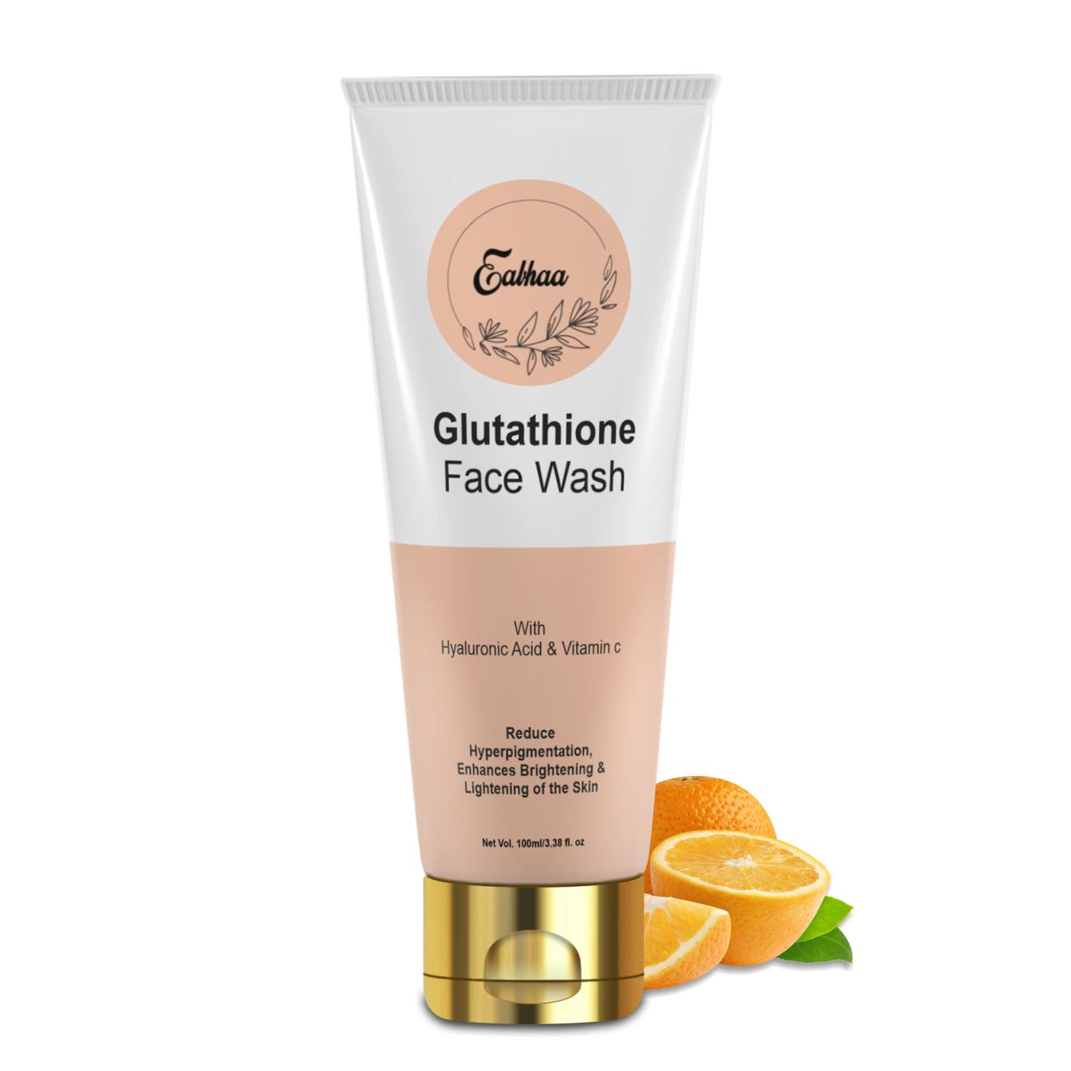 Eabhaa Vitamin C & Glutathione Face Wash & Moisturizer Combo Pack - Oil Control, Brightening Facial Cleanser for All Skin Types (100ml) | Daily Skincare Routine for Women & Men