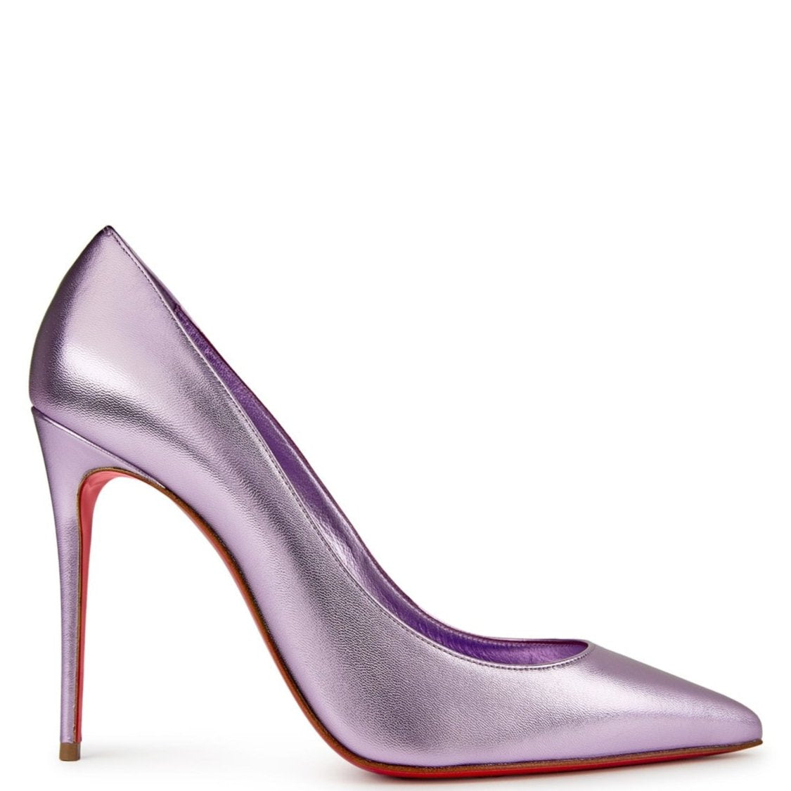 Christian Louboutin Kate 100mm Metallic Heels - Luxury Women's High Heel Pumps for Weddings, Parties & Special Occasions