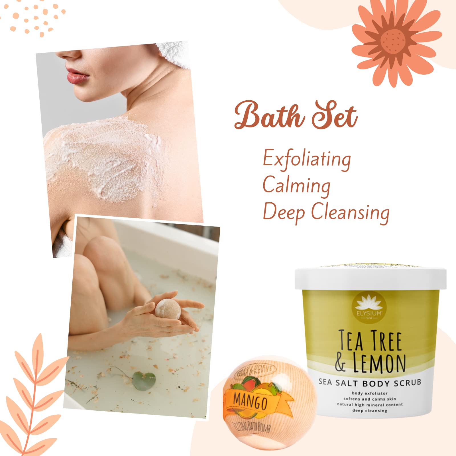 Relaxing Spa Gift Set for Women - Birthday, Thank You & Self Care Gifts - Perfect for Moms & Teachers