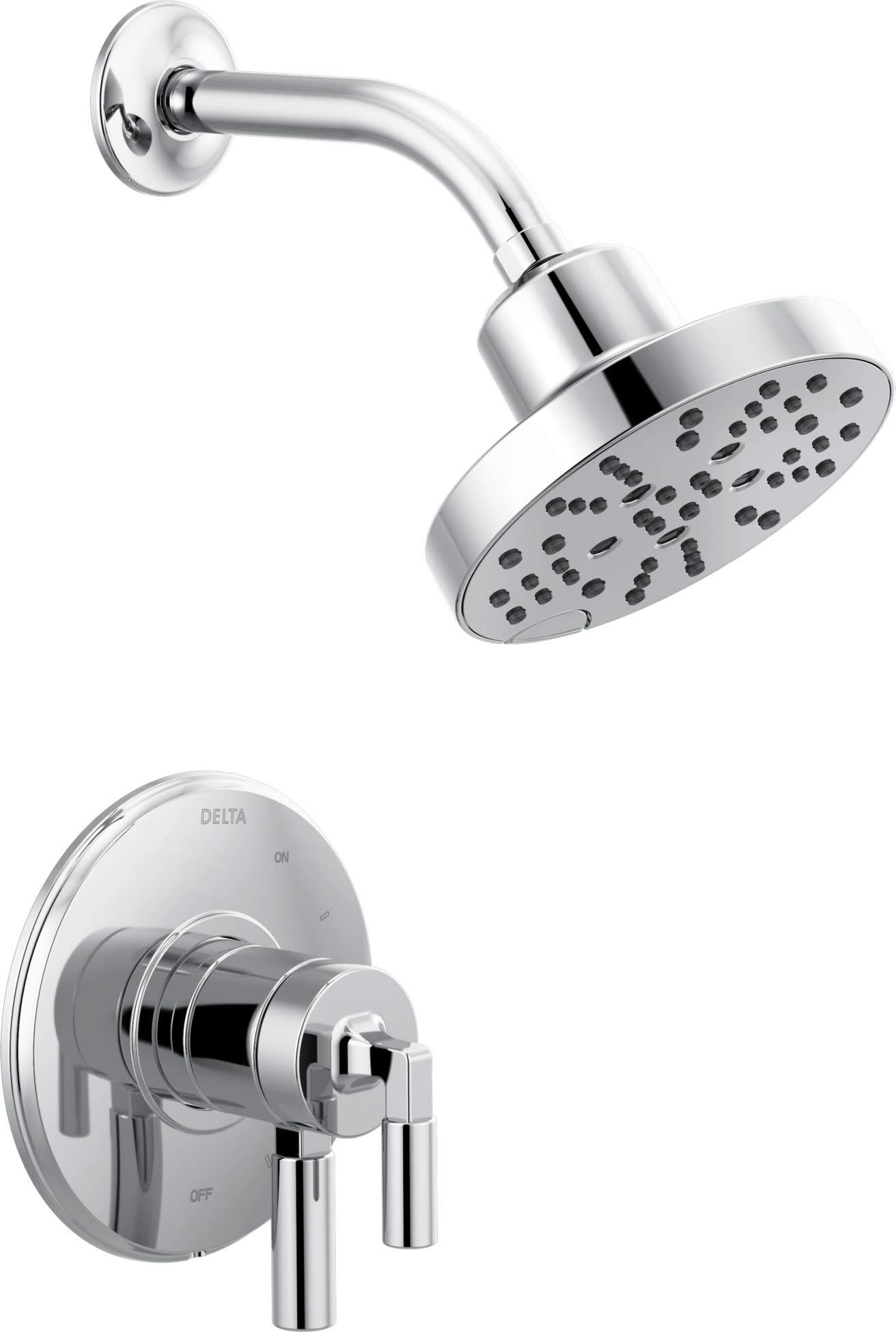 Delta T17248 Shower Only Faucet - Chrome Finish, Single Handle, Water-Saving Design for Bathroom & Shower Renovation - Perfect for Modern Homes & Apartments