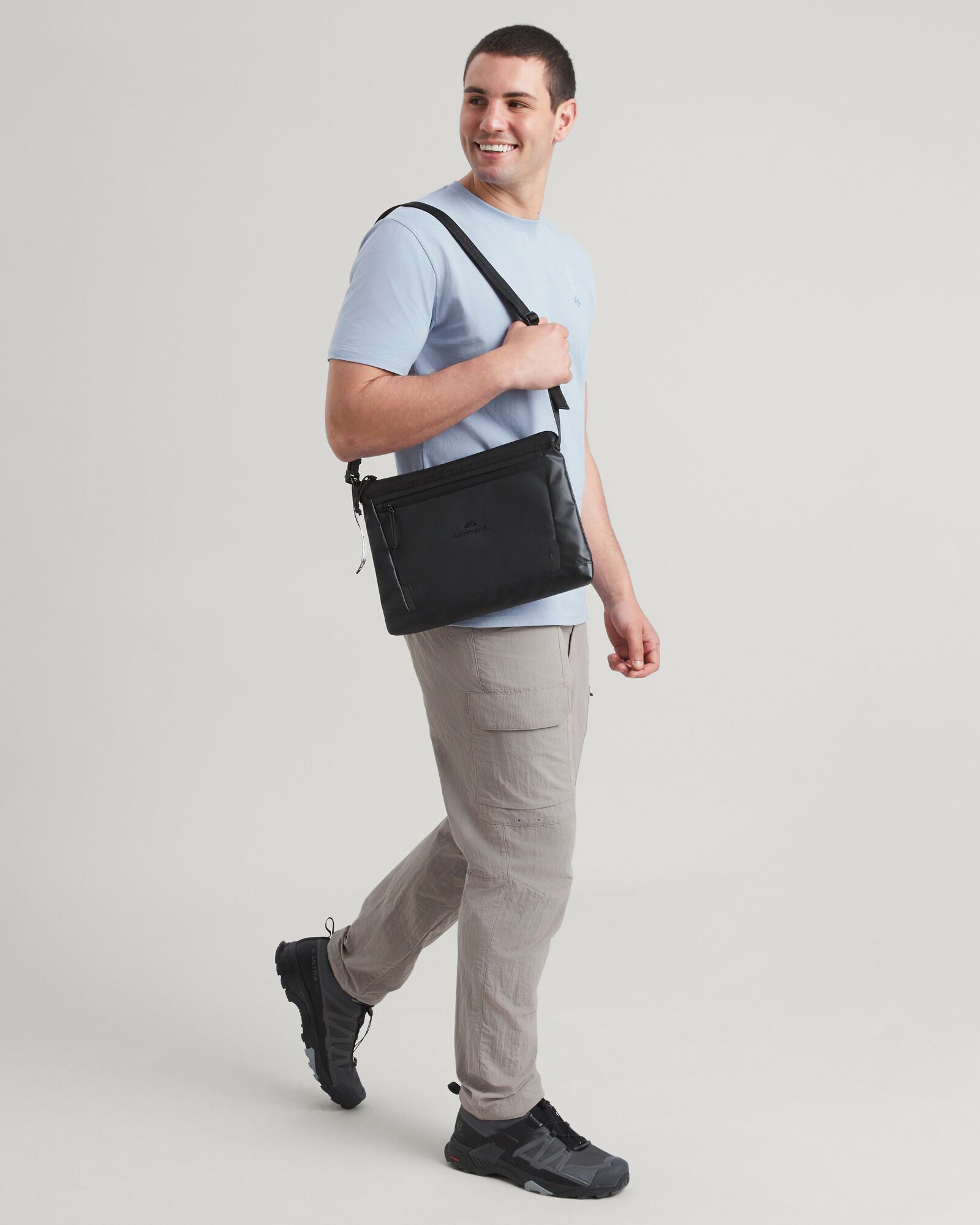 Amphi Shoulder Bag - Black Stingray Pattern Crossbody Purse for Women | Fashionable & Water-Resistant | Perfect for Work, Travel & Everyday Use