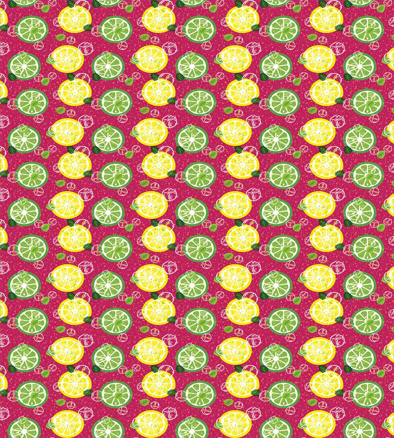 Ambesonne Lemons Duvet Cover Set - King Size 2-Pack with 4 Pillowcases | Vibrant Sliced Citrus & Lime Leaves Design in Magenta Green | Soft Bedding for Summer Refreshment | Perfect for Guest Rooms, Beach Houses & Tropical Themed Bedrooms