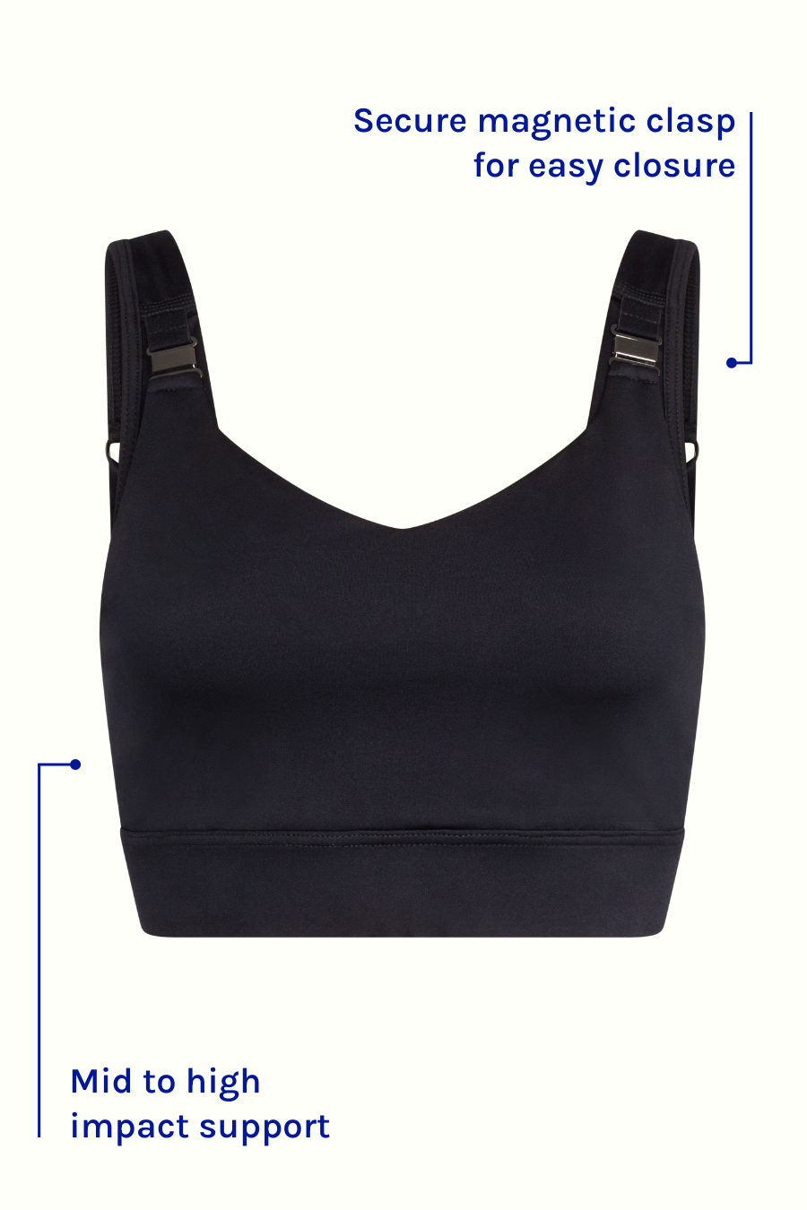 Nurture Maternity Sports Bra - Breathable Nursing Sports Bra for Pregnancy & Postpartum - Black - Perfect for Yoga, Gym Workouts & Breastfeeding Comfort