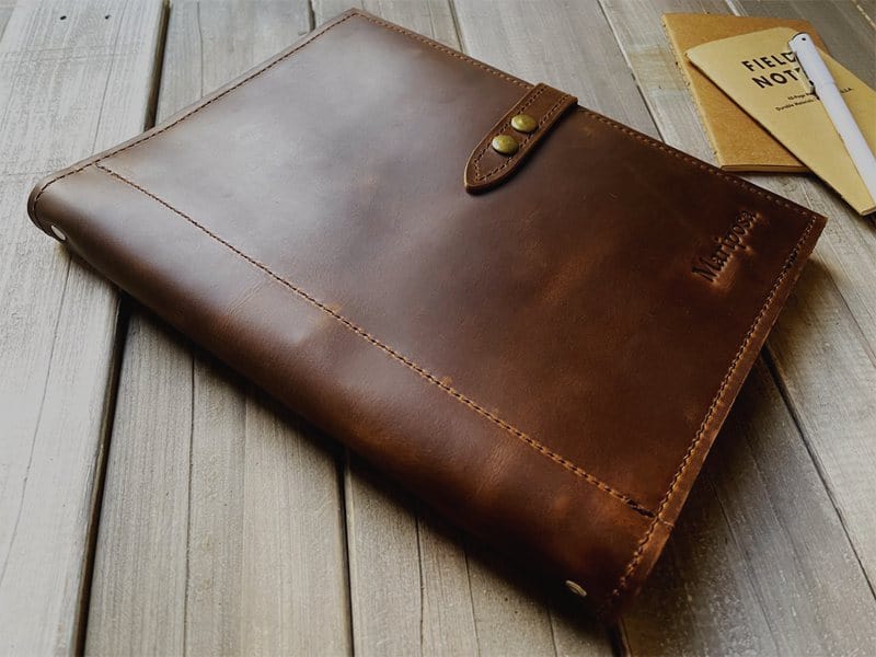 Personalized Large Refillable Leather Journal - Custom Engraved Notebook for Writing, Sketching & Travel - Perfect Gift for Writers, Artists & Professionals