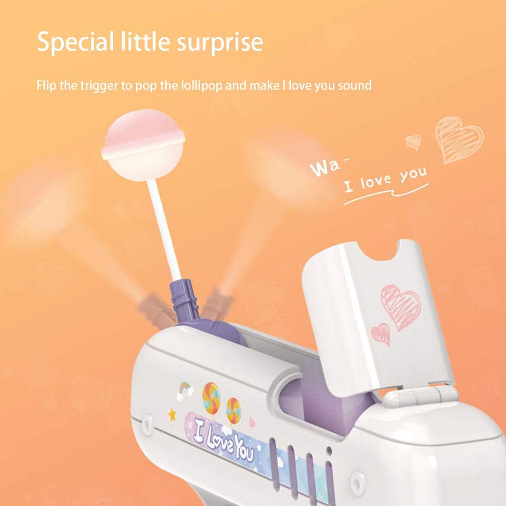 Fun Candy Shooting Gun Toy with Lollipop Storage - Sweet Novelty Gift for Kids Birthday Party Favors & Surprise Gifts for Boys and Girls | Perfect for Easter Baskets, Halloween Treats & Christmas Stocking Stuffers