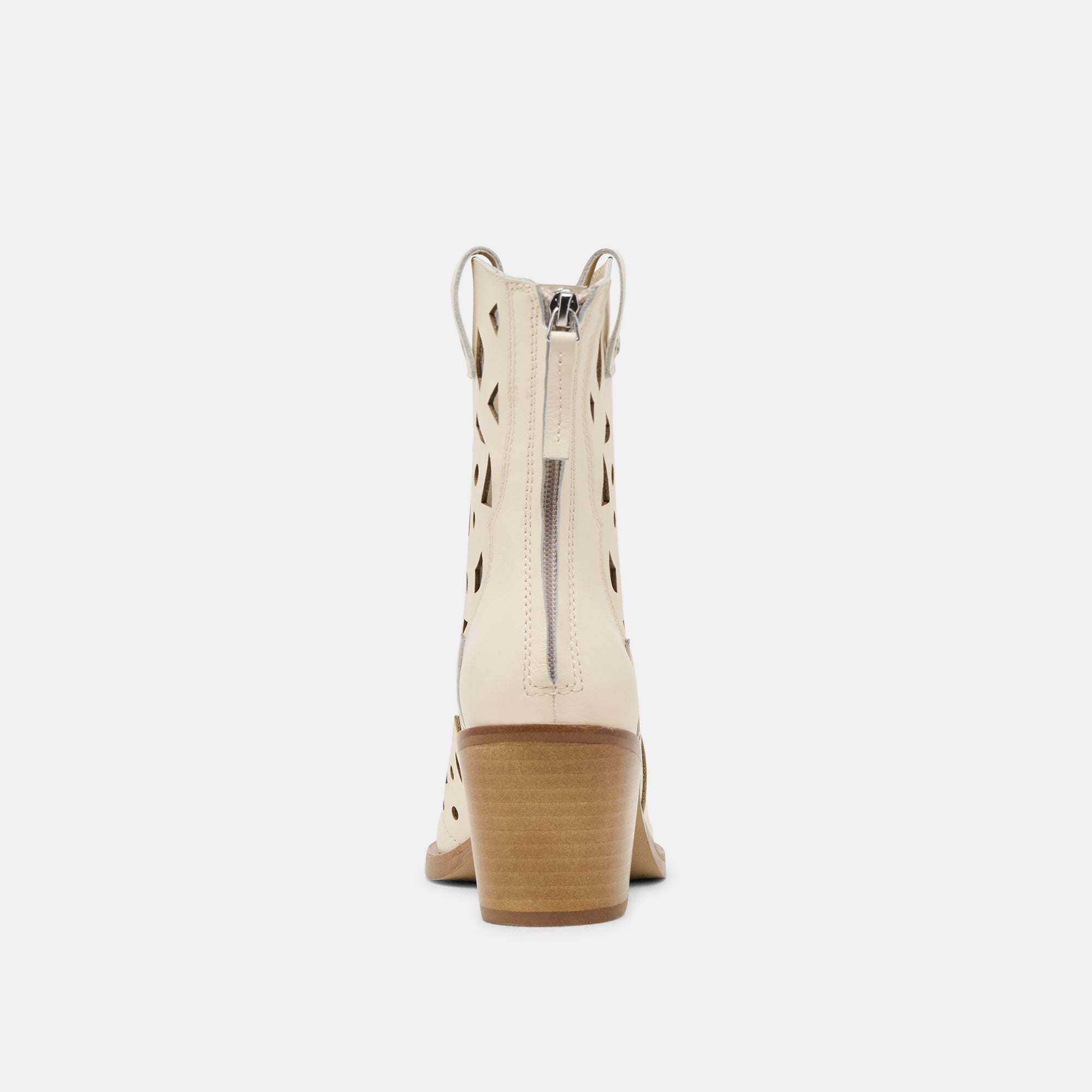 ZENOBI Women's Off-White Leather Booties - Stylish Ankle Boots for Fall & Winter Fashion | Perfect for Office, Date Night & Casual Outings