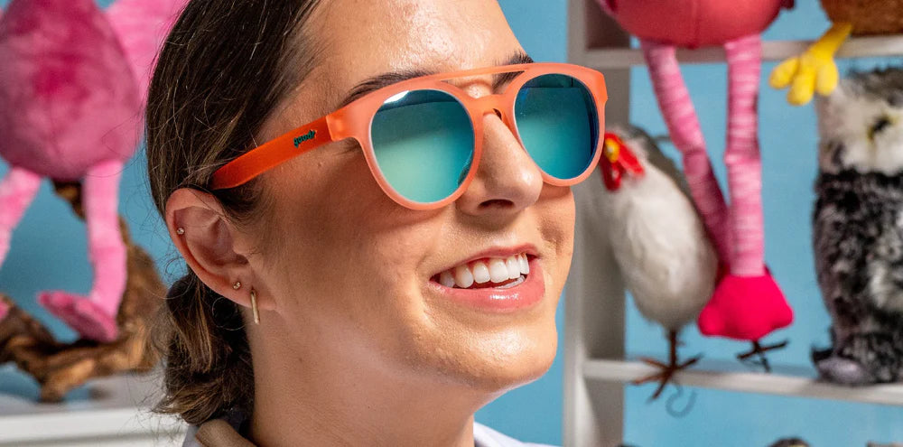 Goodr Stay Fly Sunglasses - Polarized UV Protection for Running, Cycling & Outdoor Activities | Ornithologist-Inspired Style