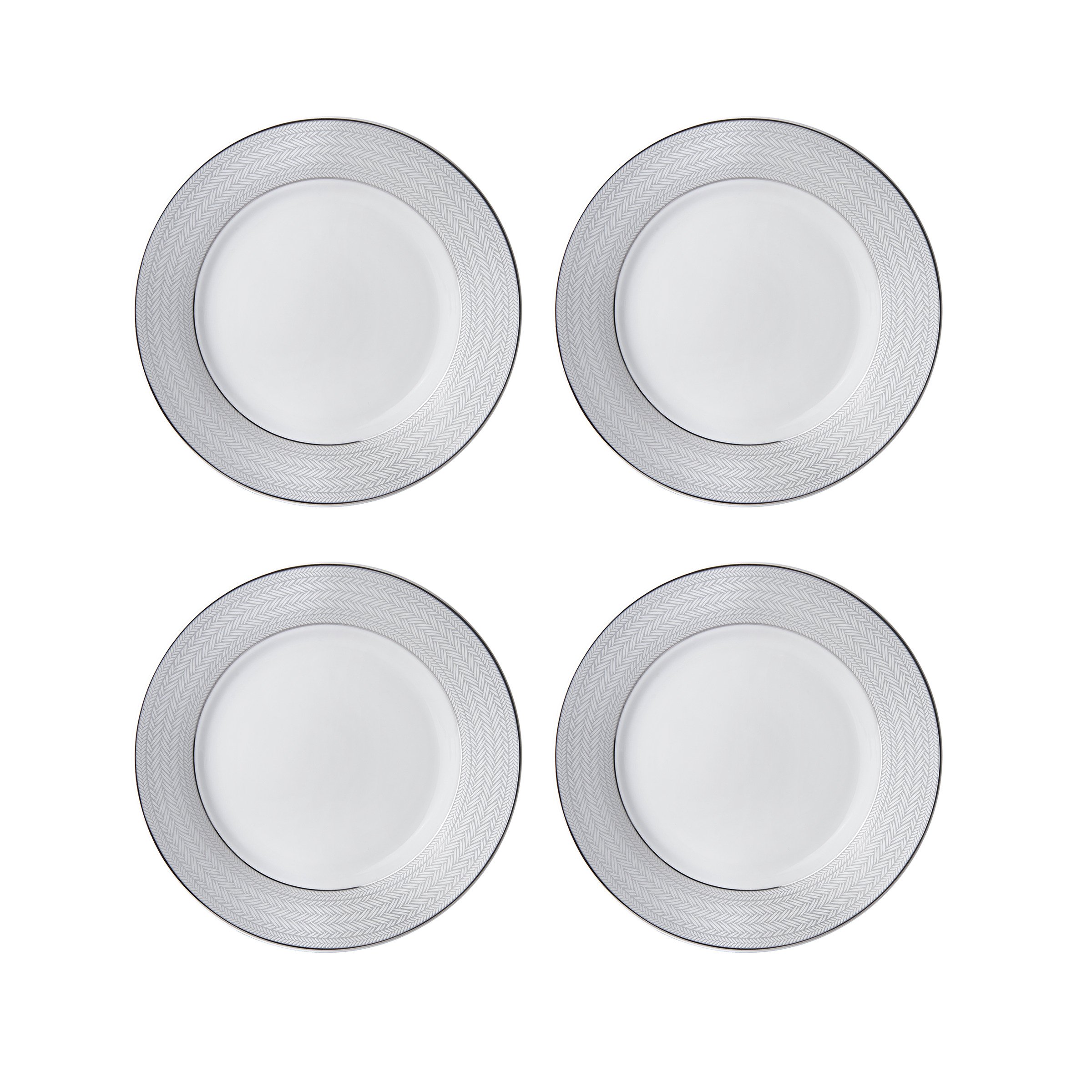 Premium Mikasa 16-Piece Dinnerware Set in Elegant Grey - Perfect for Family Dinners, Entertaining Guests & Everyday Use