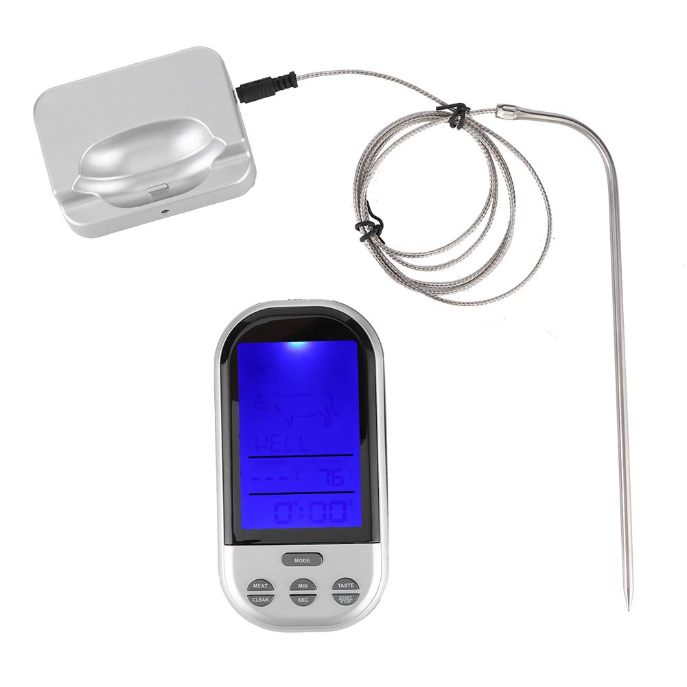 Instant Read Digital Meat Thermometer - Fast & Accurate Cooking Thermometer for BBQ, Grilling, Oven, Deep Fry Oil - Perfect for Kitchen, Outdoor Cooking & Food Safety Checks
