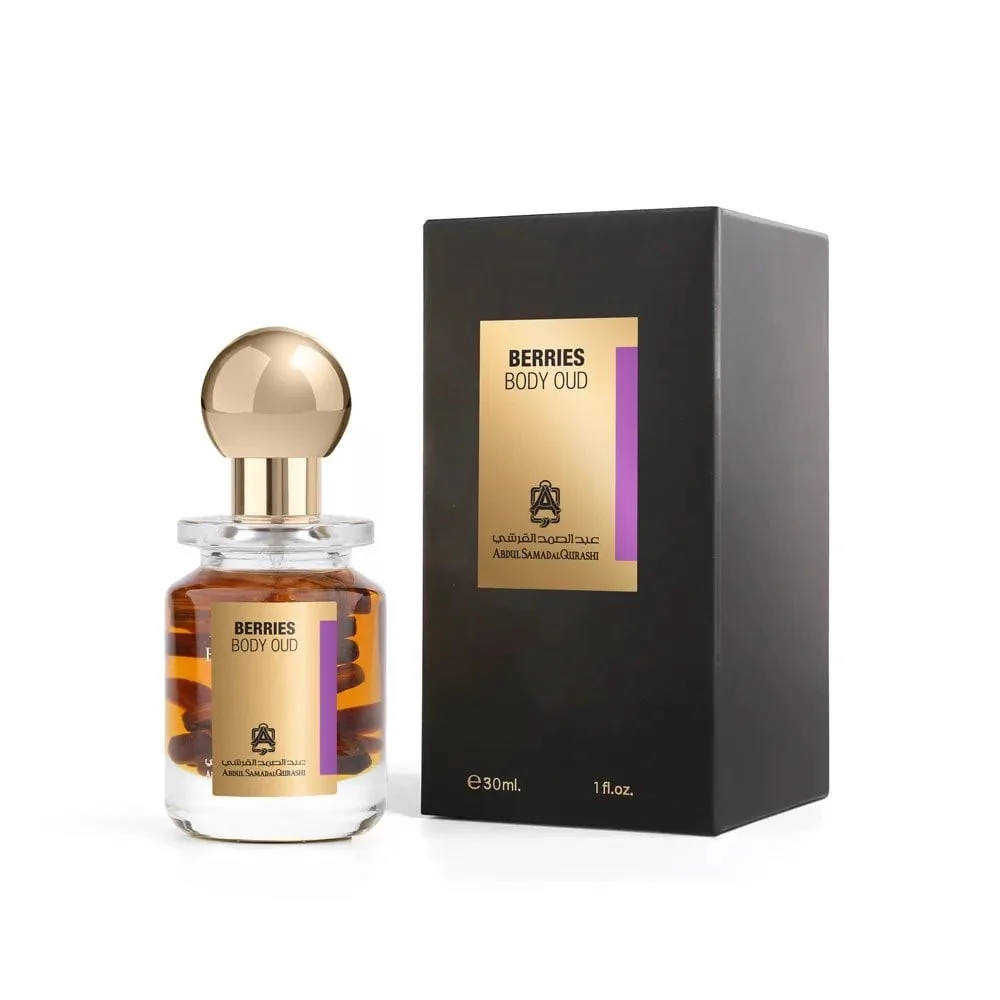 Berries Body Oud Perfume Oil 30ml - Long Lasting Fragrance for Women, Natural Essential Oil Blend - Perfect for Date Nights & Special Occasions