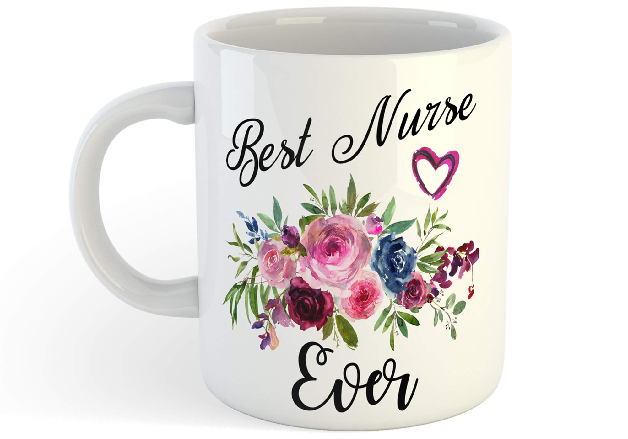 Best Nurse Ever 11 oz Coffee Mug - Inspirational Quote for RN Graduation & Appreciation Gifts | Perfect for Medical Professionals, Hospitals & Daily Coffee Breaks