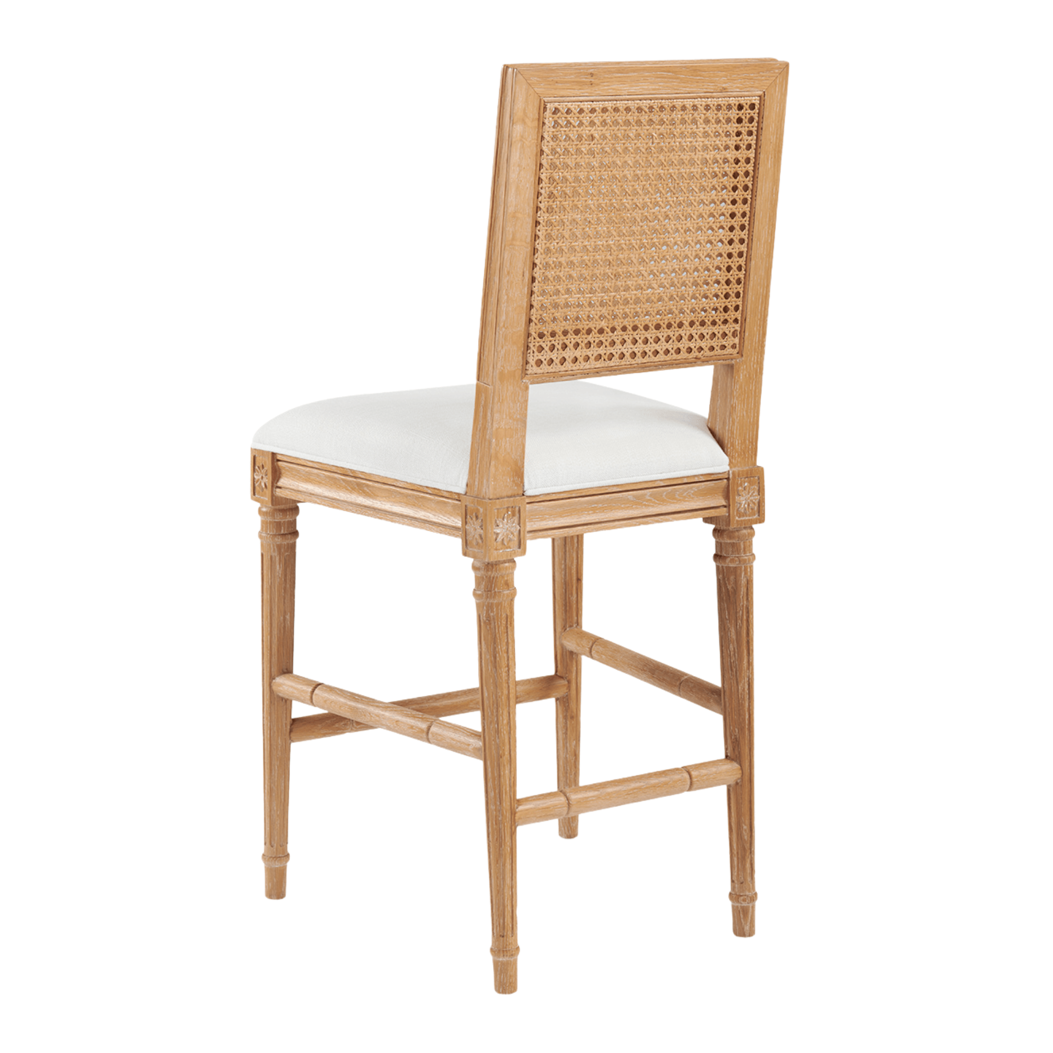 Annette Natural Wood Counter Stool - Modern Kitchen Bar Stool for Dining, Breakfast Nook & Home Decor
