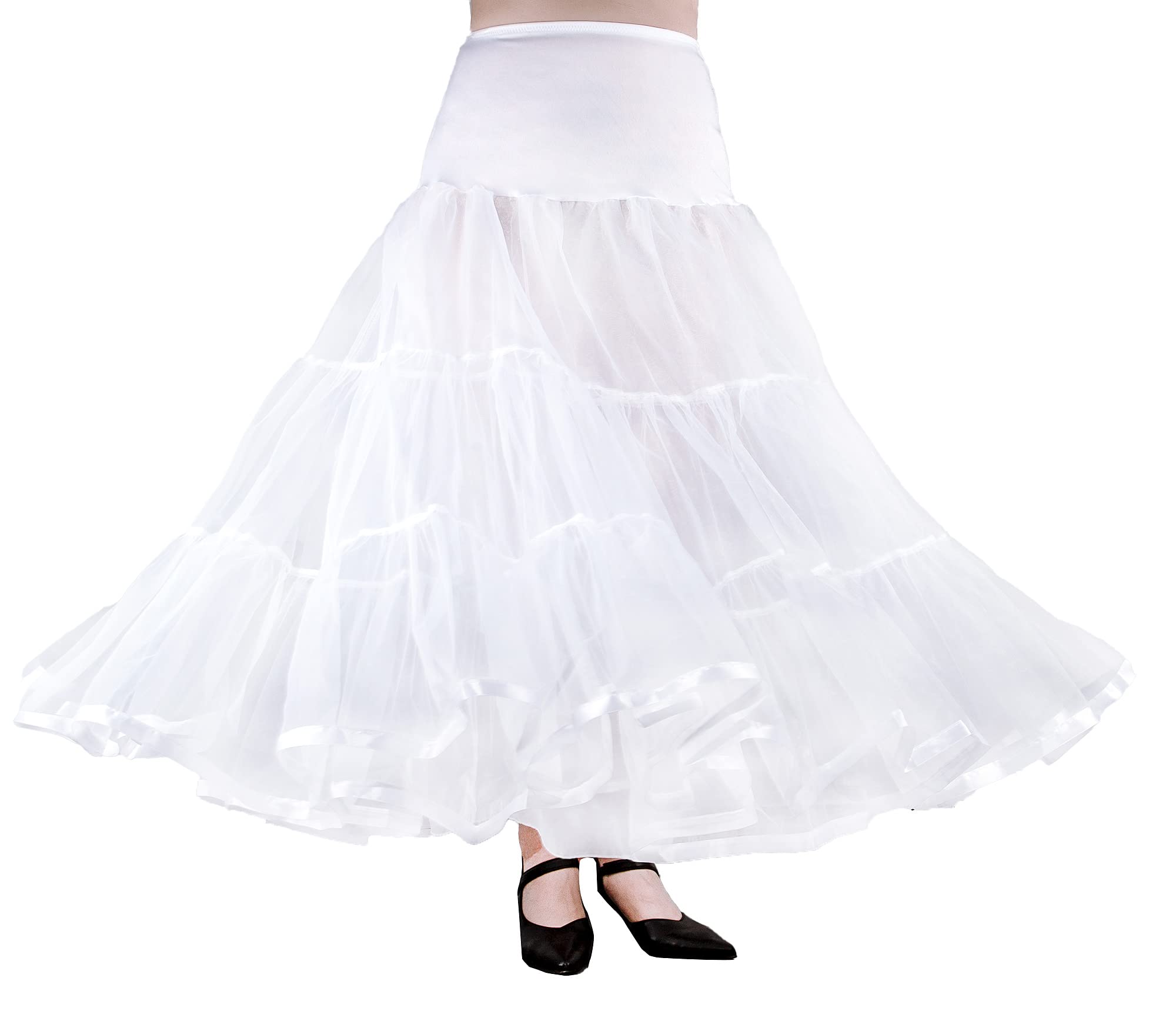 Women's Fluffy Tulle Petticoat Underskirt - Long Puffy Crinoline Slip for Wedding Dresses, Prom Gowns & Party Outfits | Perfect for Bridal, Quinceañera, Pageants & Special Occasions