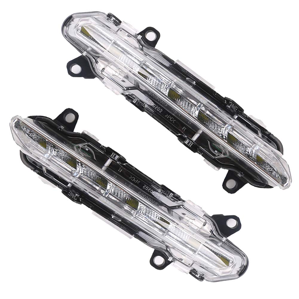 High-Performance LED Daytime Running Lights & Fog Lamps (1 Pair) - Compatible with Mercedes Benz W204 W218 W221 X204 C-Class CLS - DRL Replacement for Enhanced Visibility & Safety - Perfect for Night Driving & Foggy Conditions