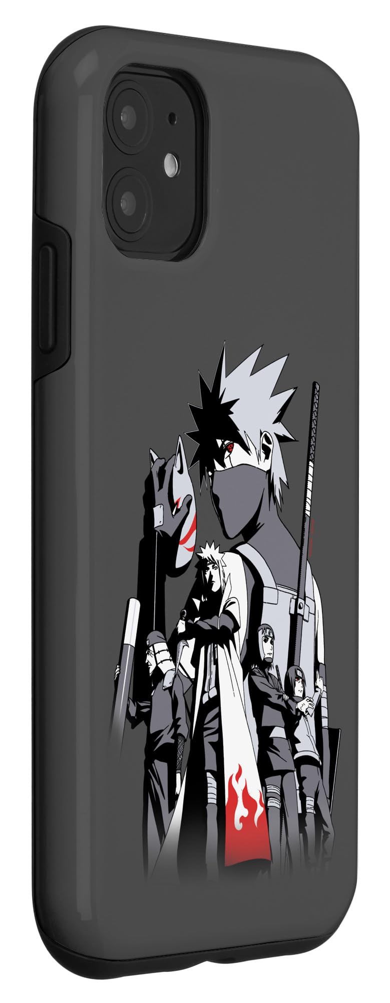 iPhone 11 Anime Case - Naruto Shippuden Kakashi & Team 7 Design | Shockproof Protective Cover for Daily Use & Cosplay Events