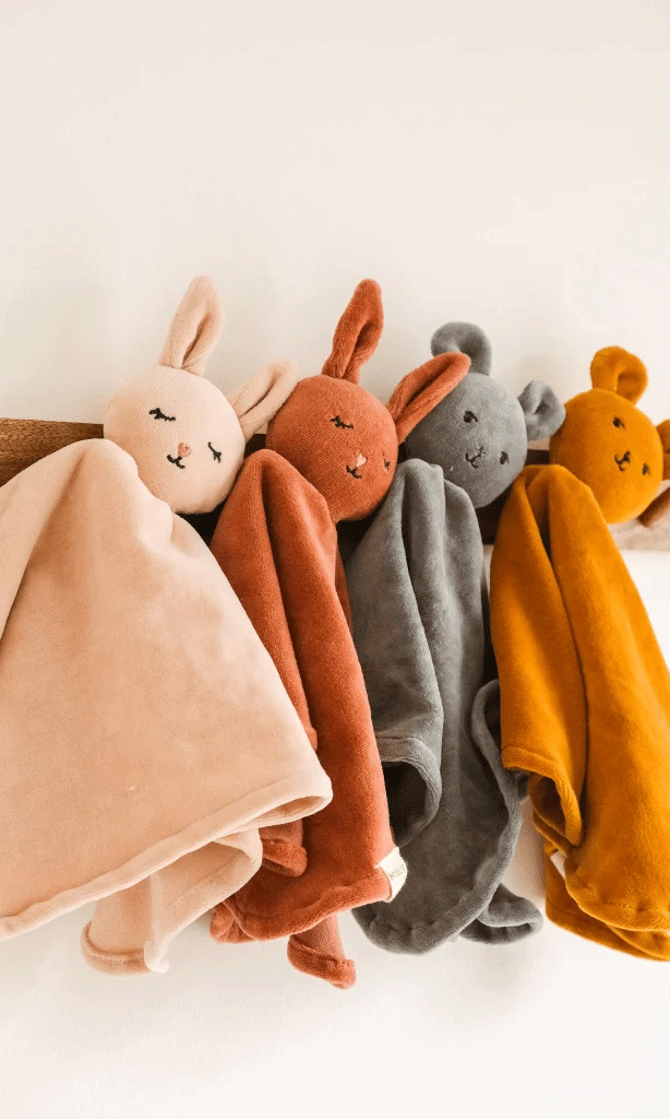 Fabelab Peach Whip Bunny Cuddler - Soft Plush Stuffed Animal Toy for Babies & Toddlers | Perfect Nursery Decor, Baby Shower Gift & Comfort Companion for Sleep Time