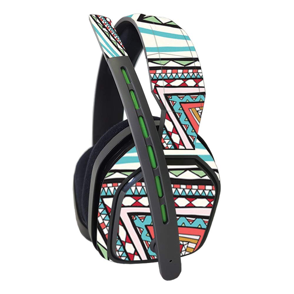 MightySkins Vinyl Decal Wrap Cover for Astro A10 Headset - Aztec Pyramids Design | Protective, Durable, Customizable Skin | Easy to Apply & Remove | Made in USA | Perfect for Gaming, Streaming & Personalization