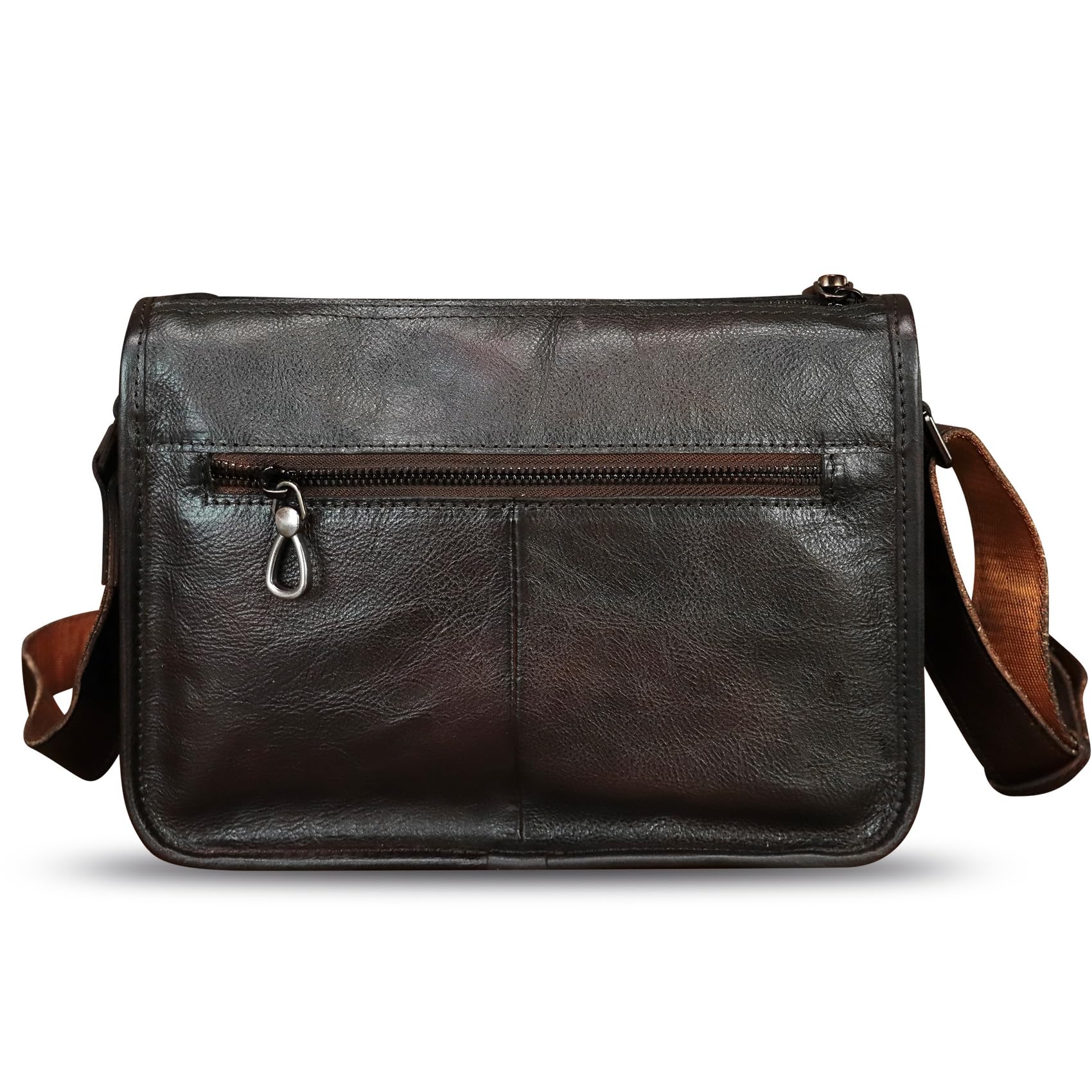 Genuine Leather Messenger Bag for Men - Crossbody Shoulder Bag, Business Sling Purse, Casual Daypack Satchel - Perfect for Office, Travel & Daily Commute