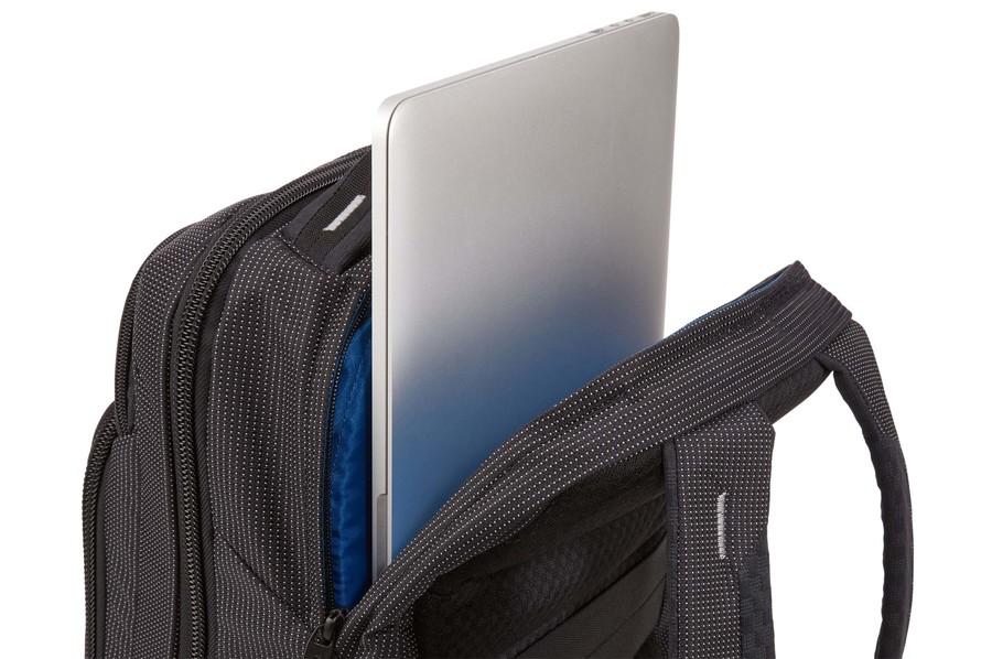 Thule Crossover 2 Laptop Backpack 20L - Durable Water-Resistant Business & Travel Backpack for Men & Women - Perfect for Commuting, Office Work & College Students (Black)