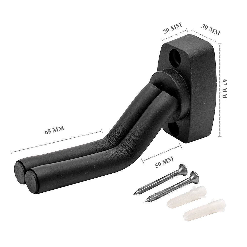 **Guitar Wall Mount Hanger Stand - Heavy Duty Ukulele & Bass Guitar Hook Holder for Secure Display - Perfect for Home, Studio & Music Room Organization**