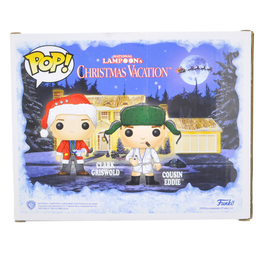 Chevy Chase & Randy Quaid Dual Signed Pop - Clark Griswold & Cousin Eddie Christmas Vacation Funko Pop 2-Pack | Authentic Autograph Collectible for Movie Fans & Holiday Decor