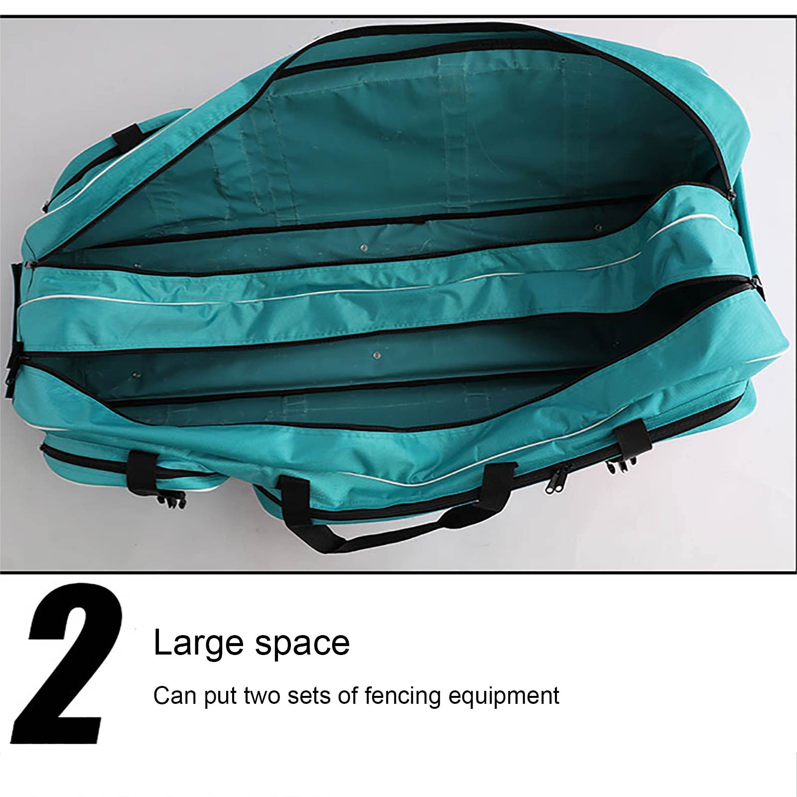 Premium Fencing Gear Bag for Foil, Epee & Saber - Durable Roller Storage Bag for Adults & Kids (47x15.7x15.7 Inches) - Perfect for Tournaments, Practice & Equipment Transport