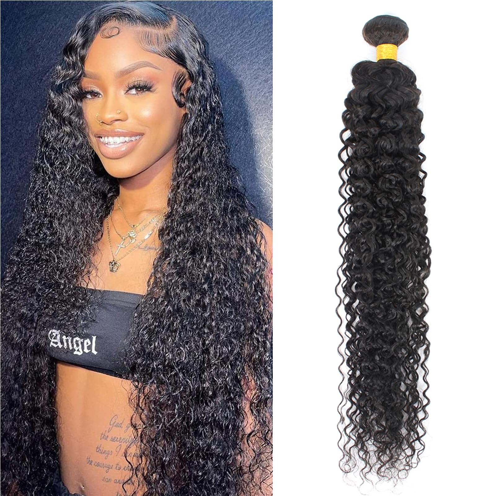 12A Water Wave Bundles 32 Inch 100% Unprocessed Brazilian Virgin Human Hair - Wet & Wavy Weave Bundles for Natural Look | Perfect for Protective Styles, Sew-Ins & Everyday Wear