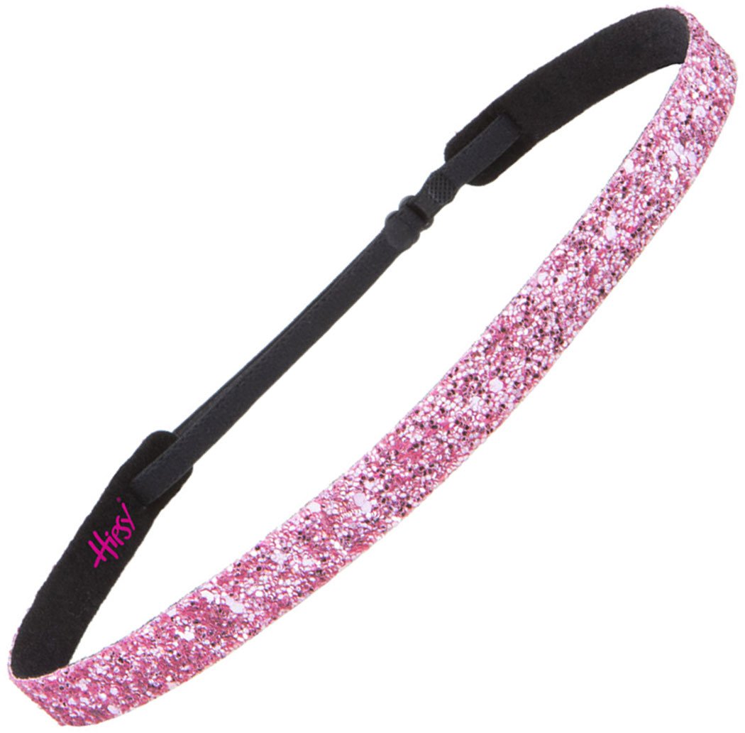 Hipsy Adjustable No-Slip Skinny Country Flower Headbands for Women - 3 Pack (Skinny Light Pink/Light Pink/White) - Perfect for Country Concerts, Outdoor Events & Everyday Fashion