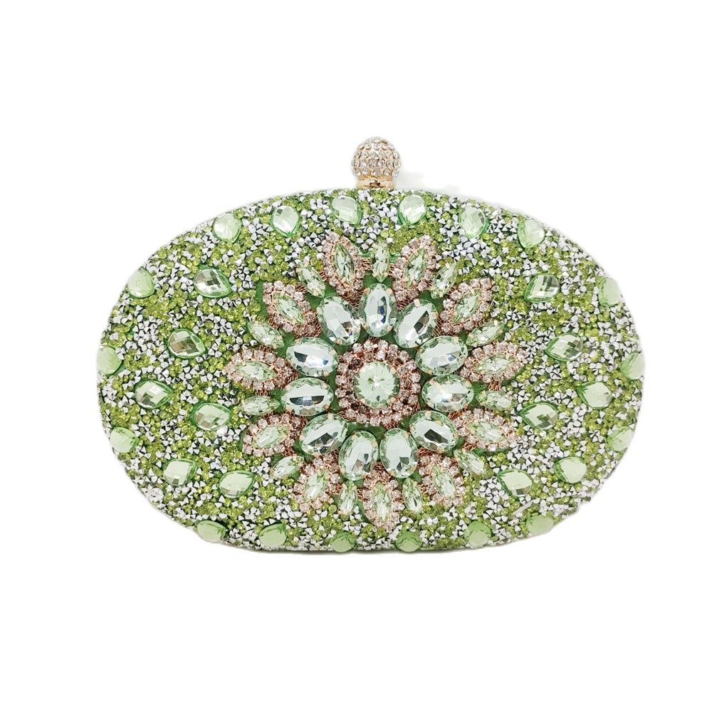 Elegant Silver Diamond Wedding Clutch Bag for Women - Perfect for Bridal Parties, Prom & Evening Events