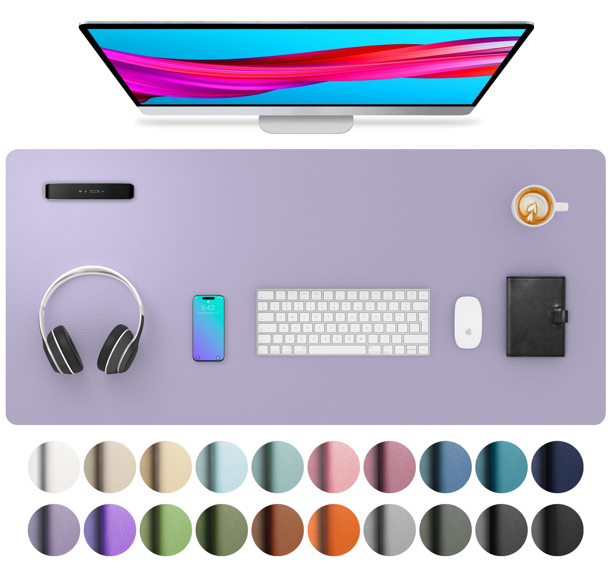 Aothia Premium PU Leather Desk Pad - 36