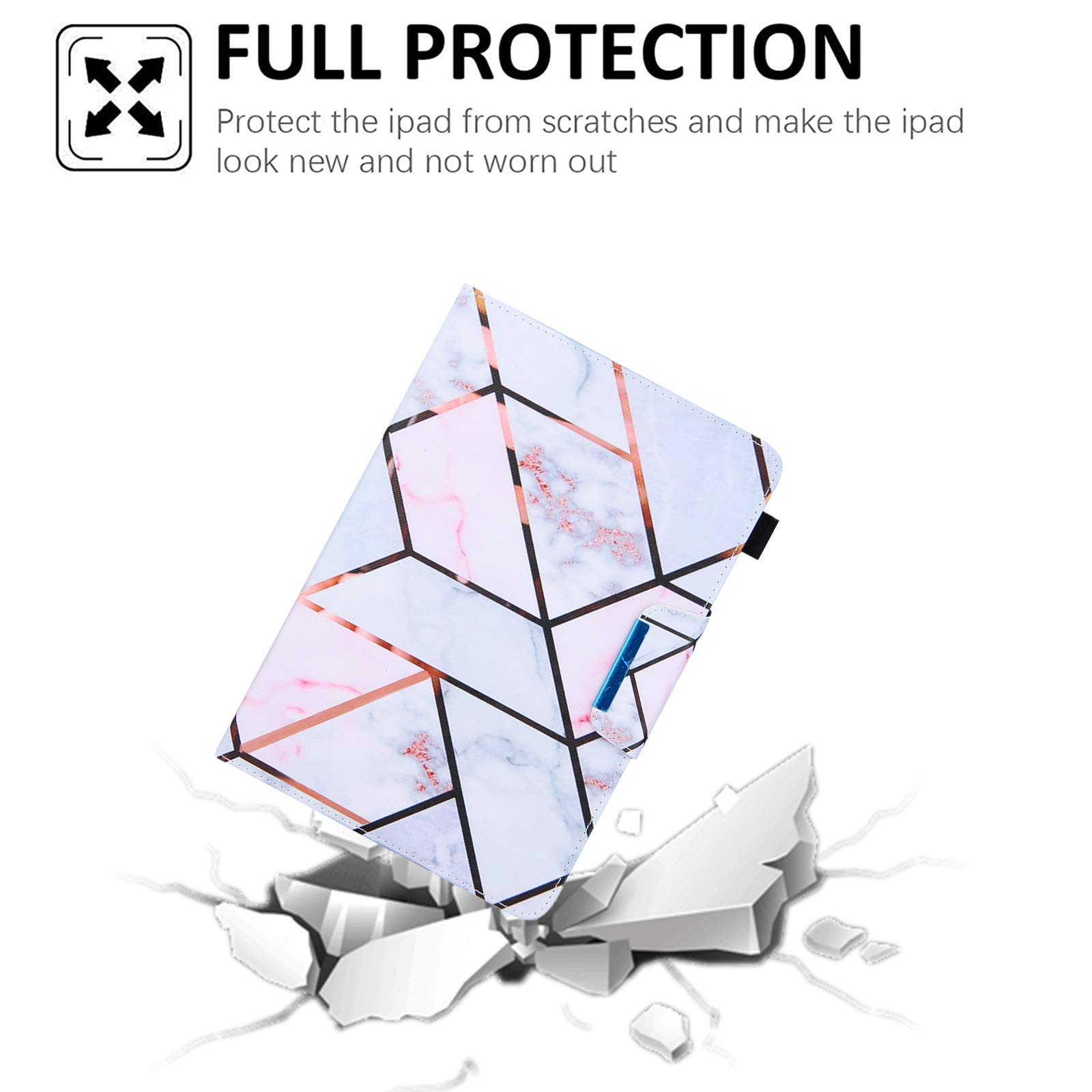 Universal Tablet Case for 9.5-10.5 Inch Devices - Compatible with iPad 9.7/10.2/10.5, Samsung Tab A 10.1/Tab E 9.6 & More - Protective Cover for iPad, Android & Windows Tablets - Perfect for Home, Office & Travel Use