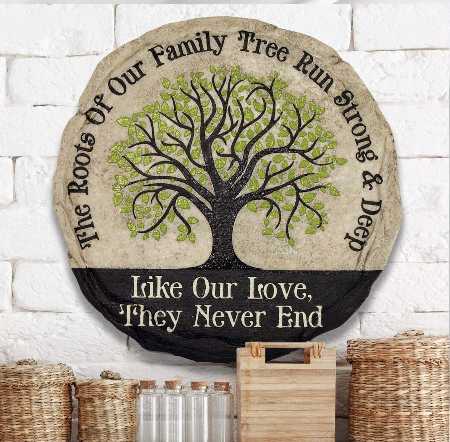Spoontiques Decorative Garden Stepping Stone - Handcrafted Outdoor Pathway Decor - Perfect for Patios, Walkways & Flower Beds - Weather-Resistant Garden Art