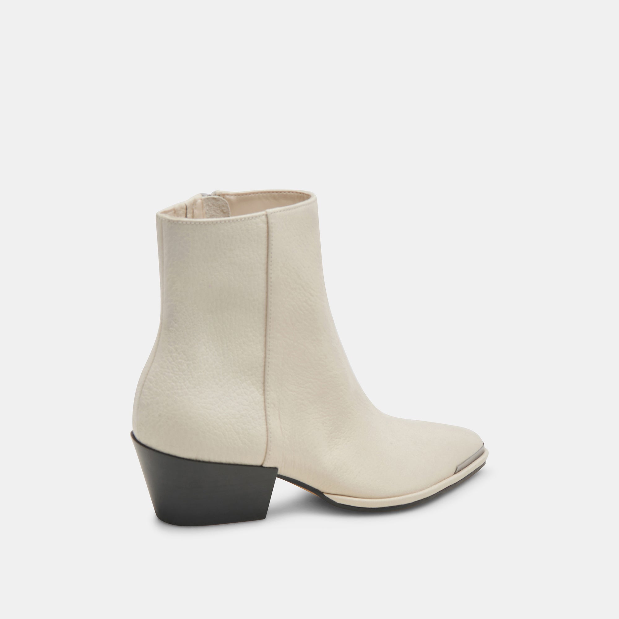 NONAH Women's Ivory Leather Booties - Comfortable & Stylish Ankle Boots for Fall & Winter Fashion | Perfect for Casual Outfits, Office Wear & Date Nights
