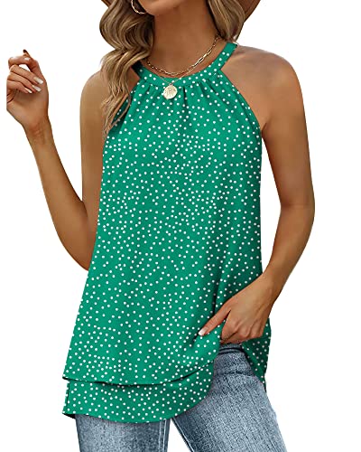 Green White Dots