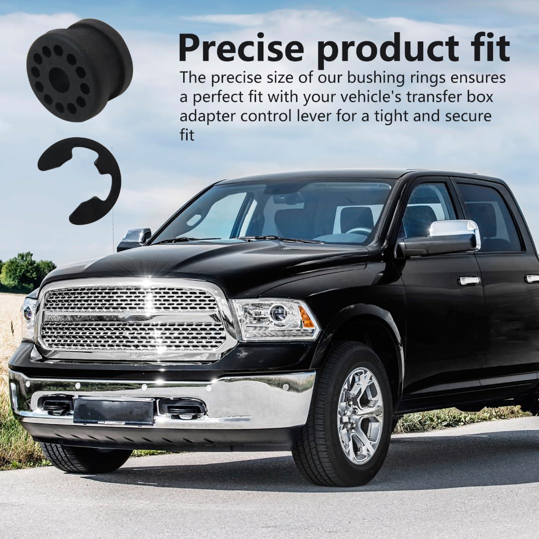 4 Pack Black Bushing Grommet Replacement for Dodge RAM 3500 2014-2018 - Compatible with 68078974AA & 68078975AA - Heavy Duty Suspension Upgrade for Off-Road & Towing