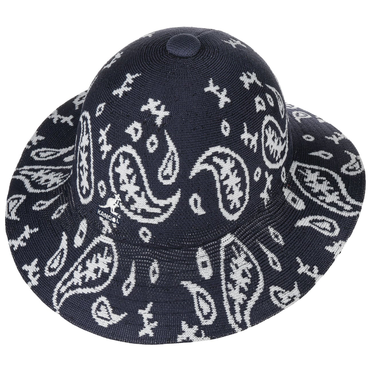 Stylish Kangol Paisley Wide Brim Sun Hat for Women - Summer Beach Hat, Outdoor Travel & Fashion Accessory