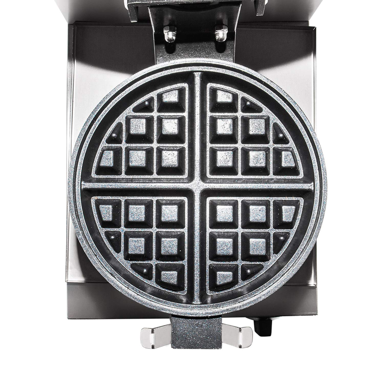 Commercial Belgian Waffle Maker with Flip & Rotating Mechanism - Stainless Steel Thick Waffle Iron 110V for Restaurants, Cafes & Home Breakfast