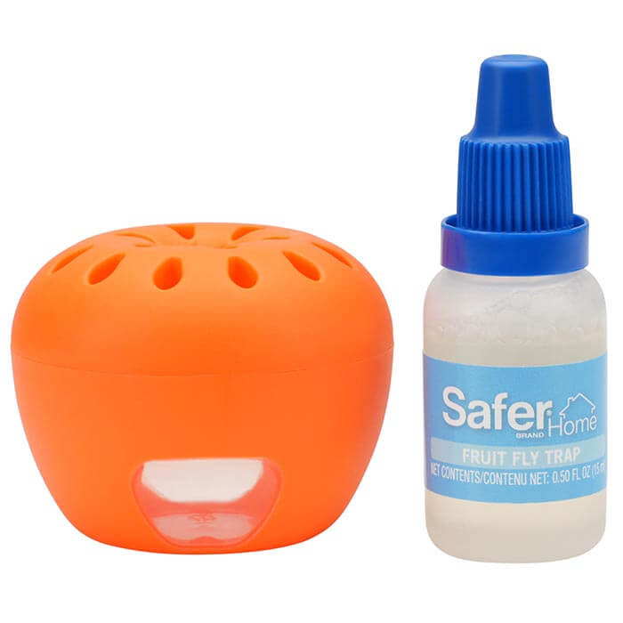 Safer Home Fruit Fly Trap - Natural & Non-Toxic Fly Catcher for Kitchen, Indoor & Outdoor Use - Perfect for Fruits, Vegetables, and Compost Bins