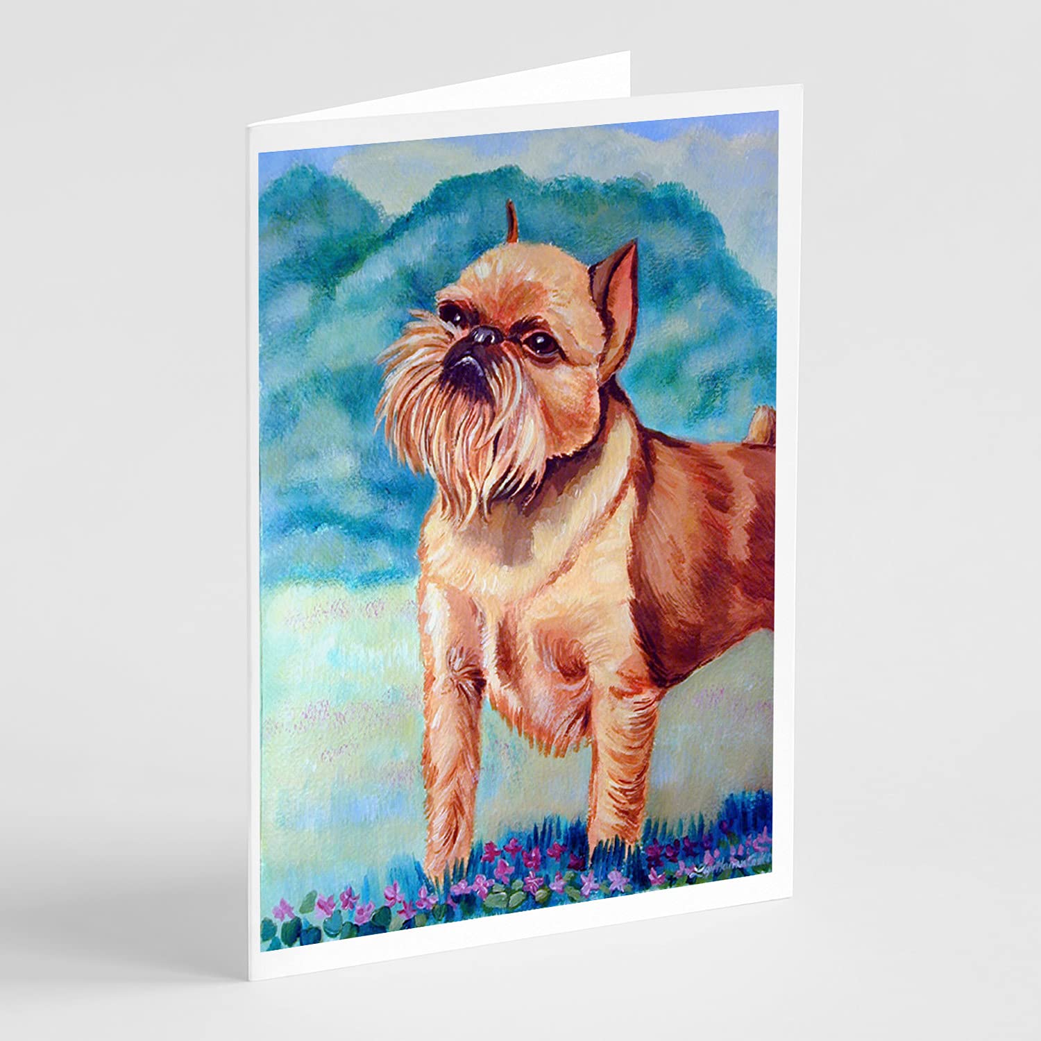 Brussels Griffon Greeting Cards - Pack of 8 Blank A7 Note Cards (5x7) with Envelopes | Whimsical Dog Lover Stationery for Birthdays, Thank You Notes & Special Occasions