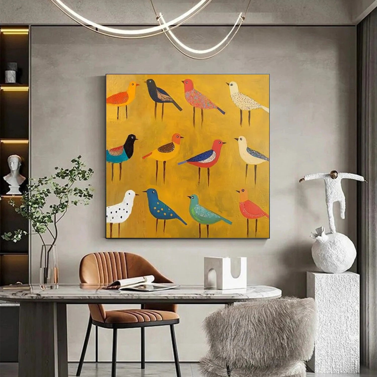 Animal Art Painting #AP116 - Handmade Wildlife Canvas Art for Home & Office Decor | Perfect for Living Room, Bedroom, or Gift