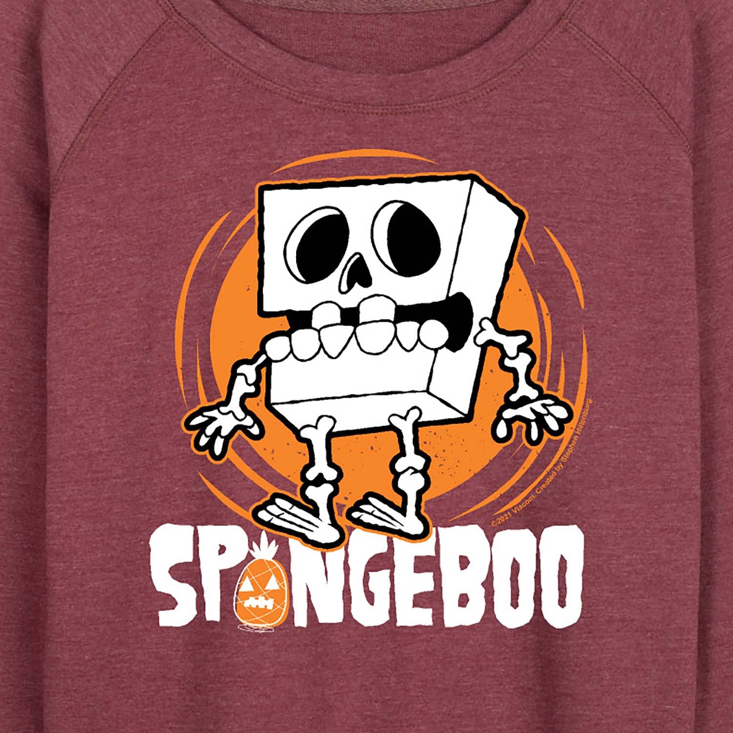 SpongeBob SquarePants Women's Lightweight French Terry Pullover Hoodie | Soft Casual Sweatshirt for Women | Perfect for Lounge Wear, Street Style & Anime Fans