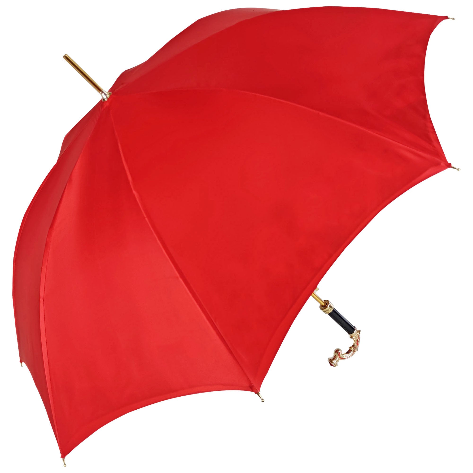 Stylish Bright Red Umbrella - Windproof & Waterproof Compact Travel Umbrella for Rainy Days - Perfect for Commuting, Outdoor Events & Travel Accessories