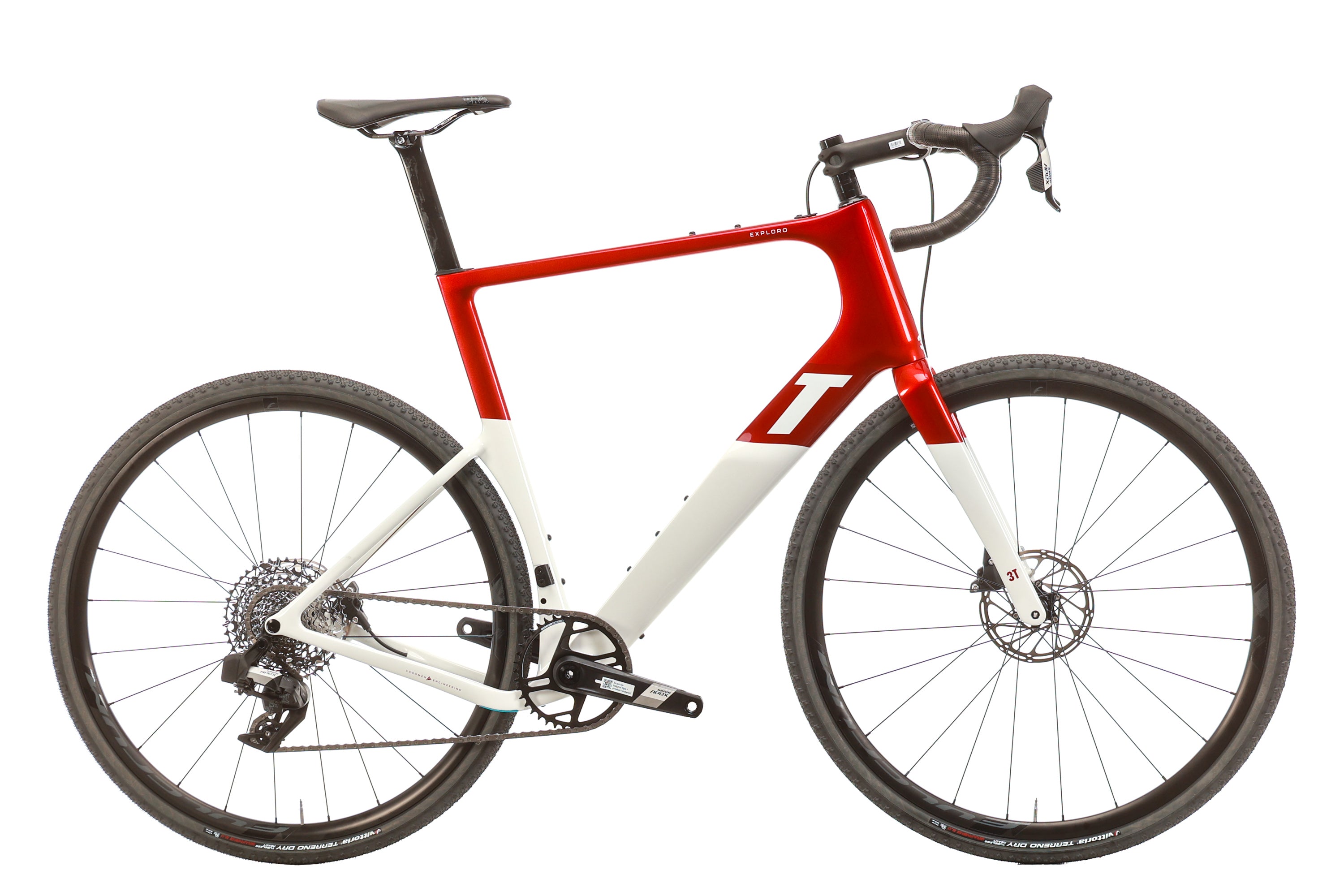 3T Exploro RACEMAX Apex XPLR AXS 1X12 Gravel Bike 2023 - 61cm Carbon Frame, 12-Speed Drivetrain | Perfect for Adventure Racing, Bikepacking & Off-Road Cycling