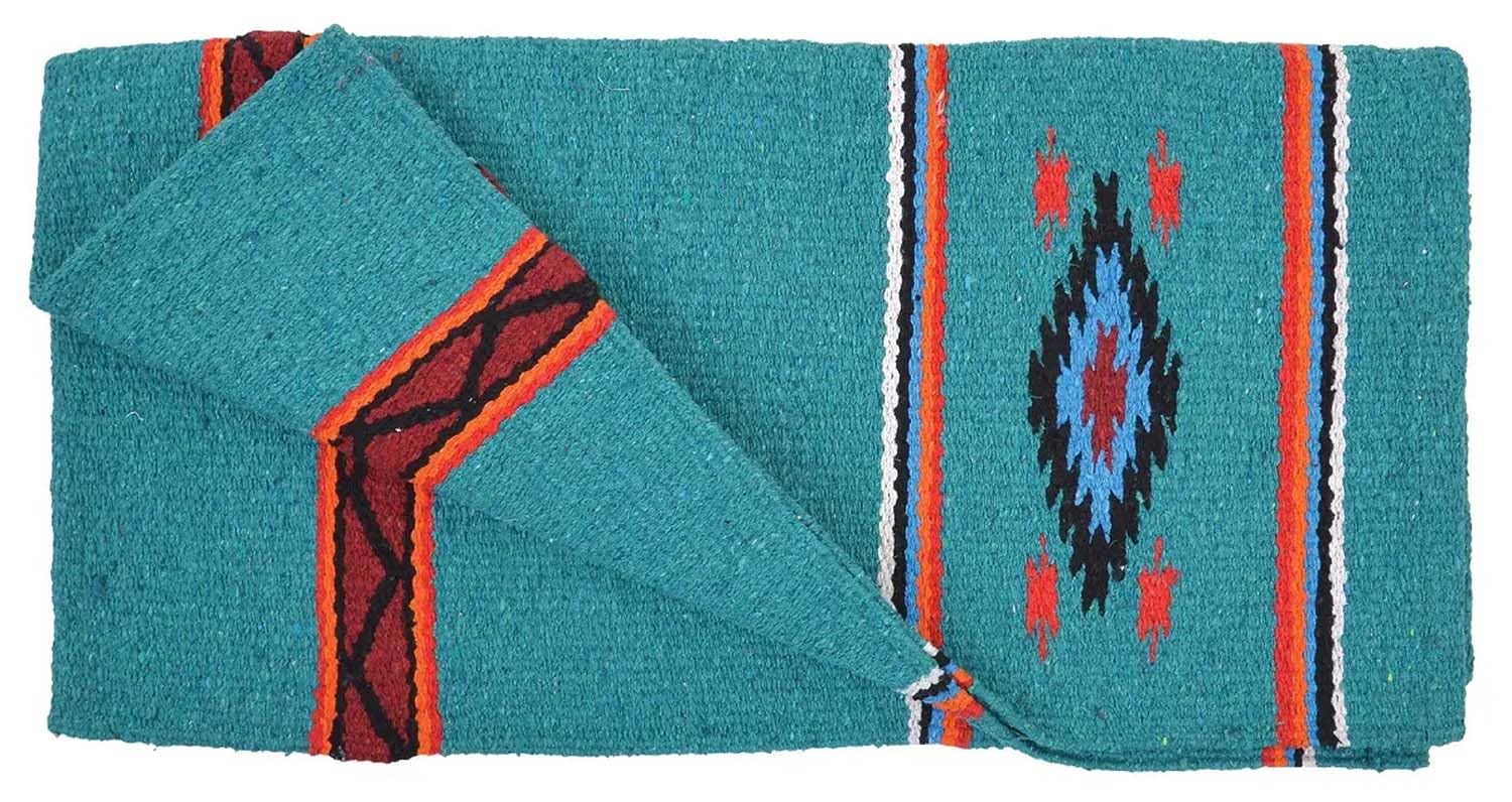 Premium Diamond R Double Weave Saddle Blanket for Horses - Western Style, Durable & Comfortable for Riding, Training, and Ranch Work