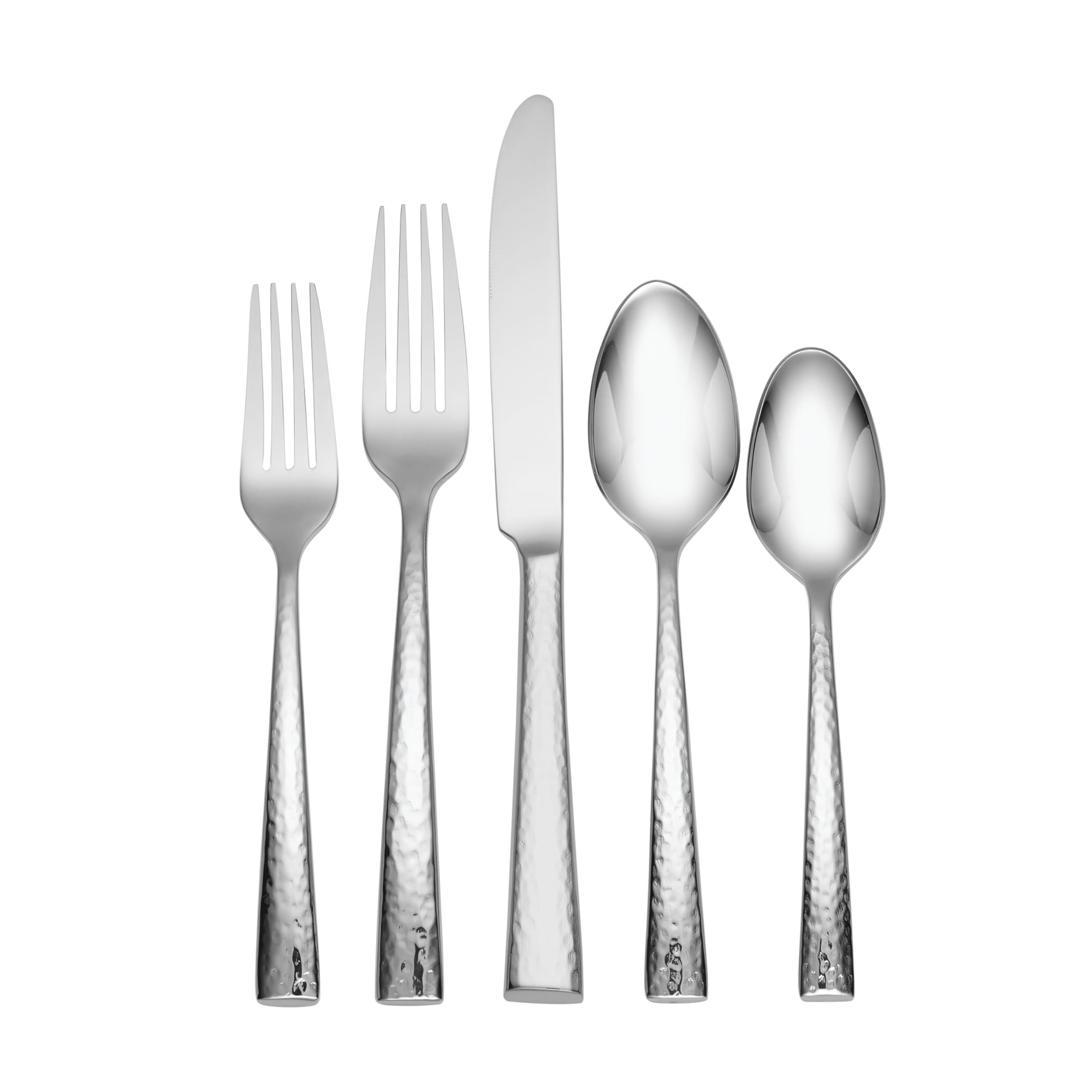 Oneida Cabria 45-Piece Stainless Steel Flatware Set - Elegant Metallic Silverware for Fine Dining, Dinner Parties & Everyday Use