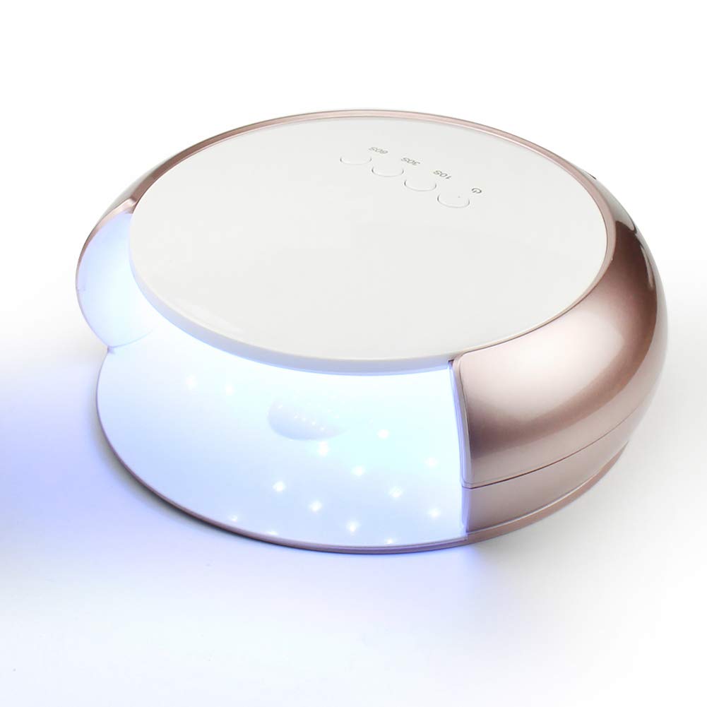 48W LED UV Nail Dryer with 33 LED Lights - 4 Speed Settings & Smart Sensor for Fast Gel Polish Curing - Perfect for Home Manicures & Salon Nail Art