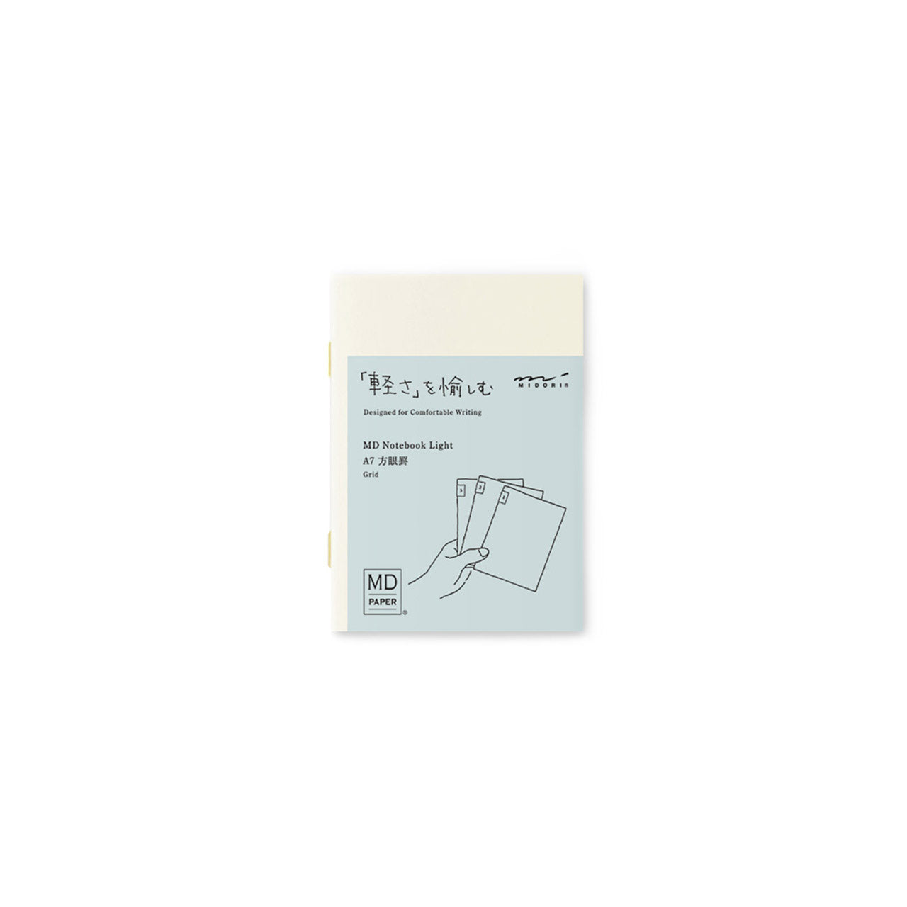 MD Notebook Light A7 - Slim & Portable Mini Notebook for Journaling, Sketching, and Note Taking - Perfect for Students, Office, and Travel Use