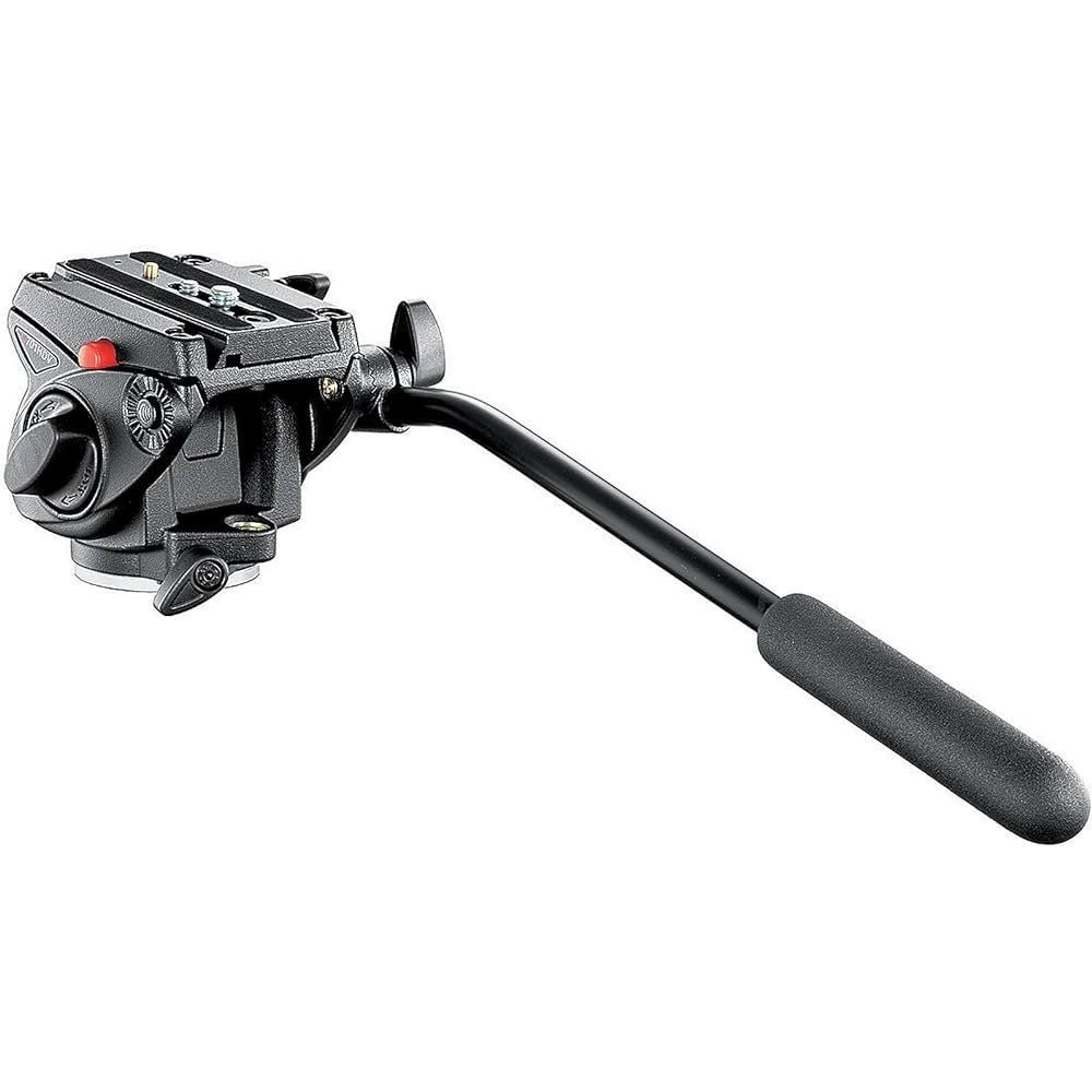 Manfrotto 701HDV Pro Fluid Video Mini Tripod Head - Smooth Pan & Tilt for DSLR Cameras | Perfect for Vlogging, Travel & Professional Videography