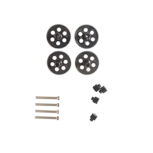 12PCS RC Drone XS809S Replacement Motor Gear Set - Iron Shaft & Main Gears for XS809S Quadcopter Drone Parts - Perfect for DIY Repairs and Maintenance