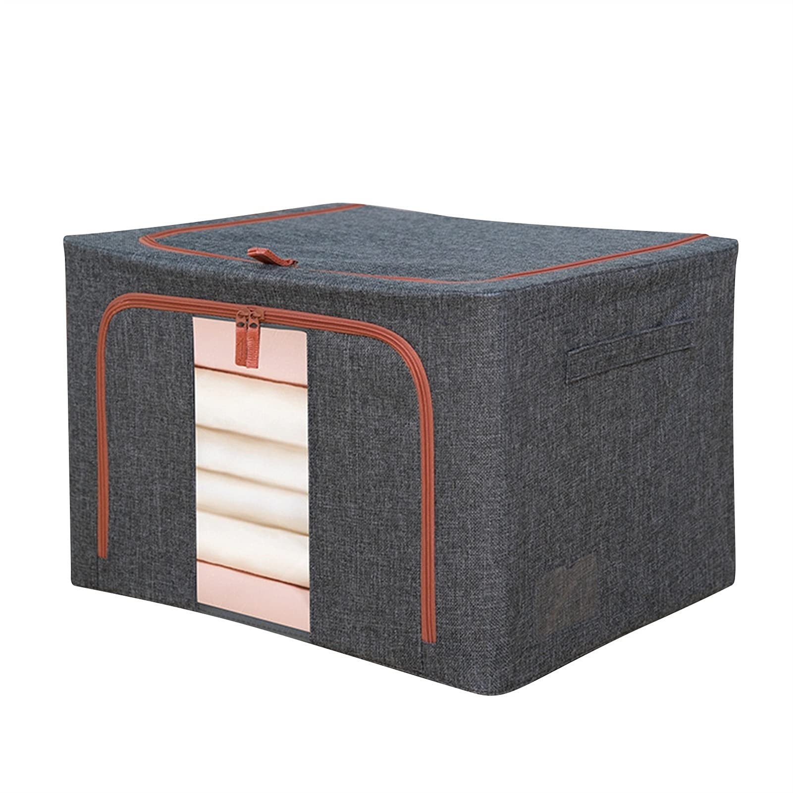TIYKI Large Storage Bags - Foldable Cloth Organizer Box for Wardrobe, Toys & Household Items | Oxford Fabric Clothes & Toy Basket (F-Clothes Bag) | Perfect for Closet Organization, Travel Storage & Kids Room